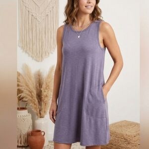 Kit and Ace Sleeveless Shift Dress Size S Modal Blend Stretch Dress